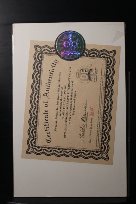 Lady Pendragon #0 Dynamic Forces Alternate Cover (1999)