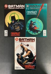 Legends of the Dark Knight (1992) #86-88 Complete VF Conspiracy Lot