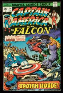 CAPTAIN AMERICA #194 1976-FALCON-JACK KIRBY-fine FN