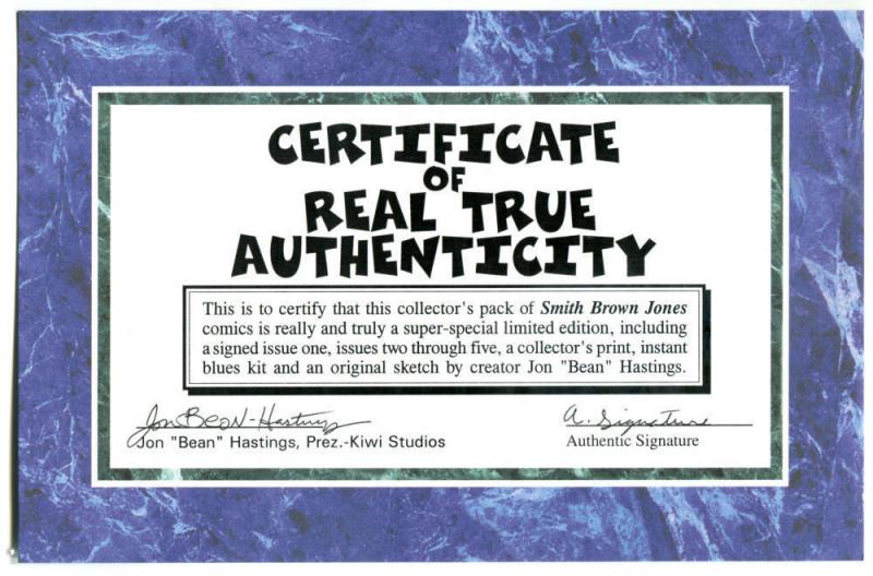 SMITH BROWN JONES - ALIEN ACCOUNTANT #1 2 3 4 5, NM, 5 issues, Signed Bean + Art