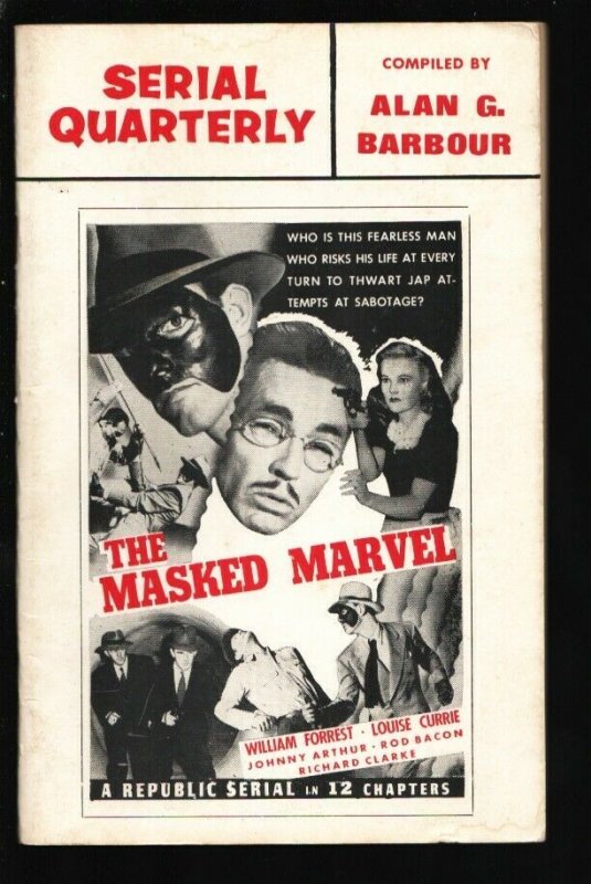 Serial Quarterly #2 1966-serial synopsis-Masked Marvel-Son of Geronimo-Poster...