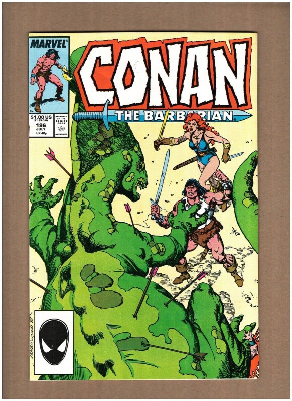 Conan The Barbarian #196 Marvel Comics 1987 Red Sonja app. VF+ 8.5