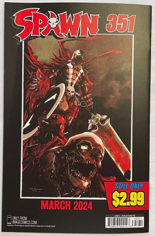 SPAWN #350 Retailer Variant SIGNED by Todd McFarlane