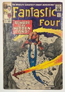 (1966) THE FANTASTIC FOUR #47 INHUMANS Appears! Jack Kirby! Stan Lee!