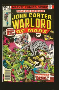 Marvel Comics John Carter Warlord of Mars #1 June (1977)