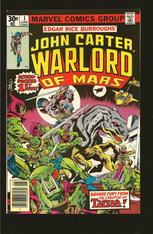 Marvel Comics John Carter Warlord of Mars #1 June (1977)