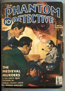 Phantom Detective 7/1942-Thrilling-hero pulp magazine-G/VG