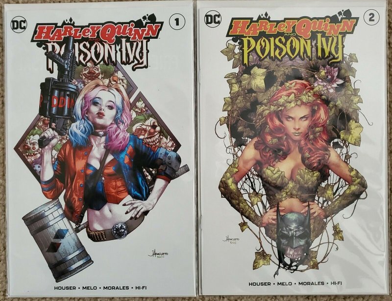 HARLEY QUINN/POISON IVY #1 And #2 ANACLETO EXCLUSIVE TRADE DRESS VARIANTS