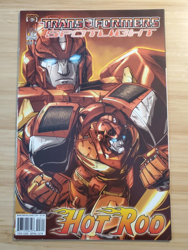 Transformers Spotlight Hot Rod (2006) IDW Comic Books Modern Age