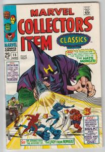 Marvel Collectors' Item #15 (Jun-67) VF/NM High-Grade Fantastic Four, Mr. Fan...