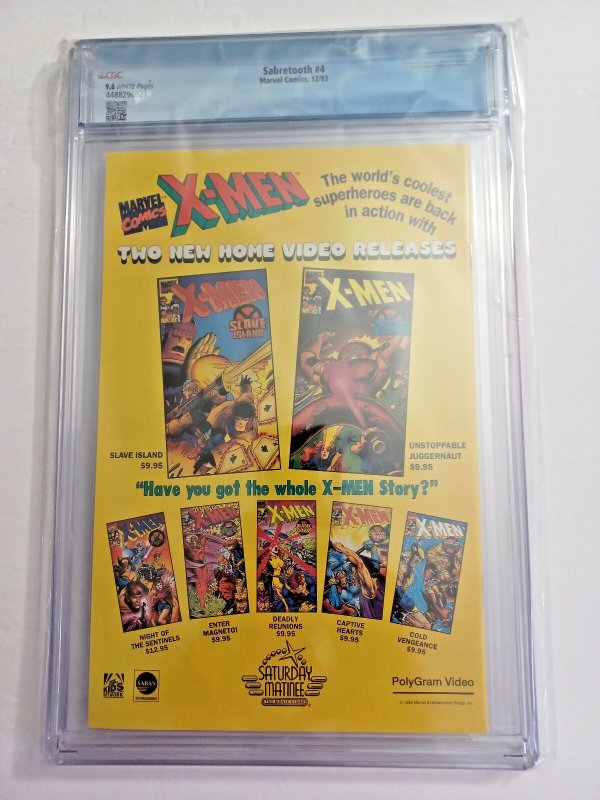 Sabertooth #4 - Texeira - 1993 - CGC 9.8