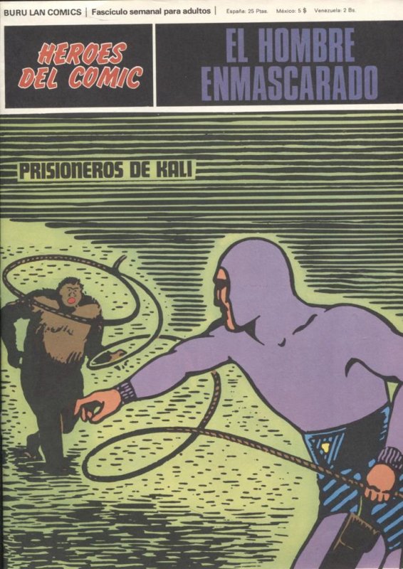 Hombre Enmascarado/Phantom de Burulan SOLO CUBIERTA nº 62: Prisioneros de Kali