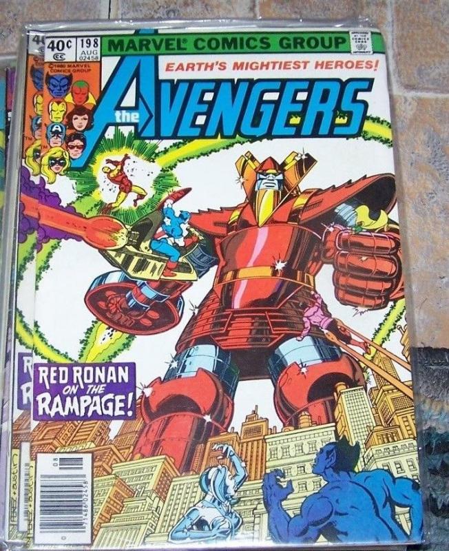 Avengers # 198 (Aug 1980, Marvel) red ronan cap ironman beast ms marvel  shield