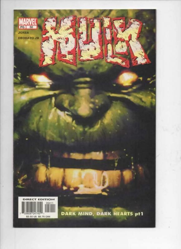 HULK #50, NM, Dark Mind, Bruce Banner, Incredible, 1999 2003, Marvel 