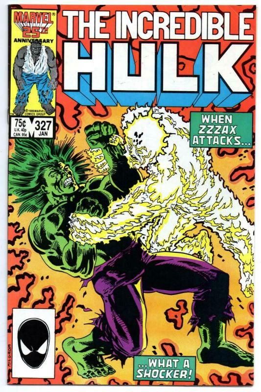 HULK #327, VF, Incredible, Zzzax, 1968 1987, more Marvel in store