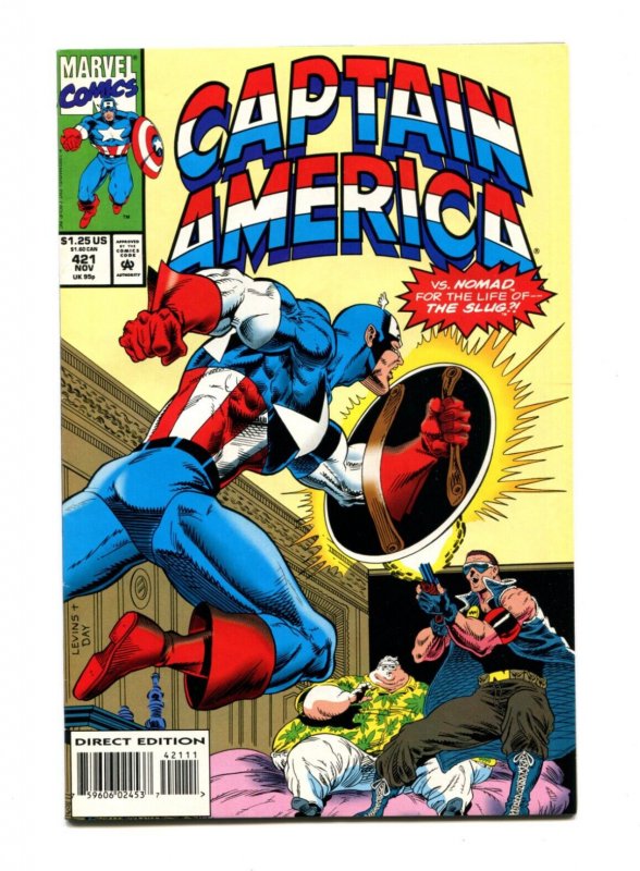 Captain America #421 - Rik Levins Art + Cover (7.0) 1993