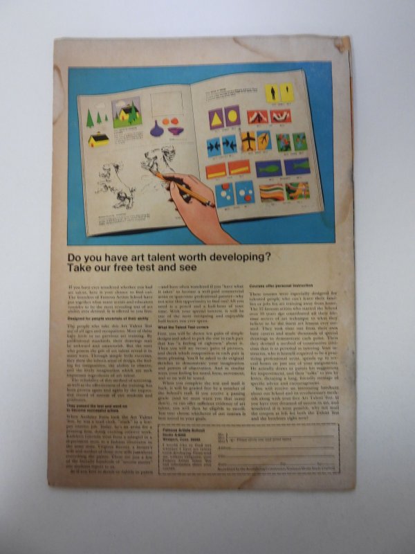 The Avengers #72 GD/VG condition moisture damage, rusty staples