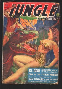 Jungle Stories Vol.5 #10-Dinosaur attacks spicy jungle Girl on this famous co...