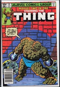 Marvel Two-in-One #91 (1982) The Thing