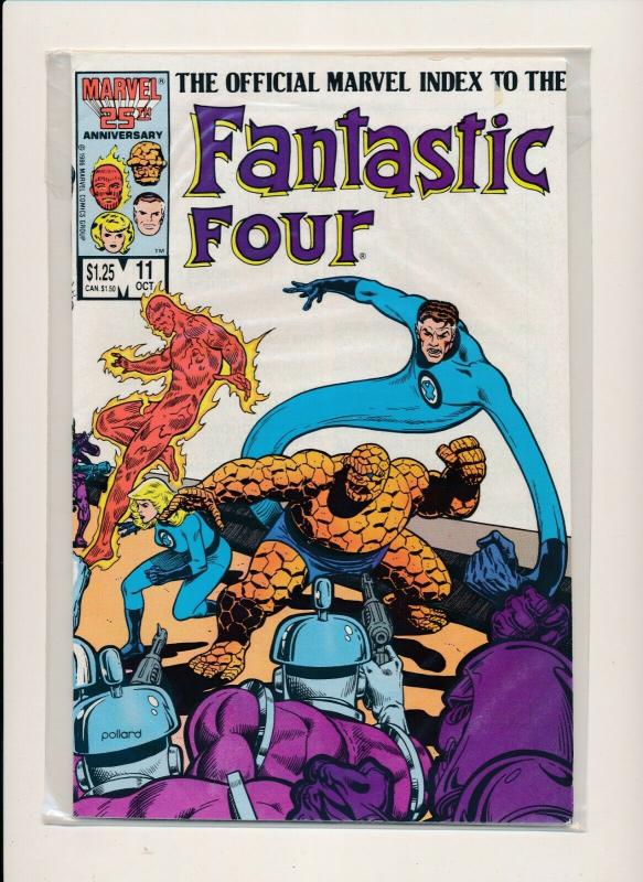 MARVEL set of 12- OFFICIAL INDEX TO FANTASTIC FOUR #1-#12  VF/NM (PF740) 