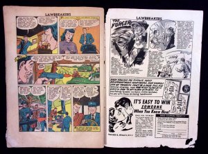 Lawbreakers 8 CHARLTON 1952 Law & Crime Comic Cop Killer Early Dick Giordano Art