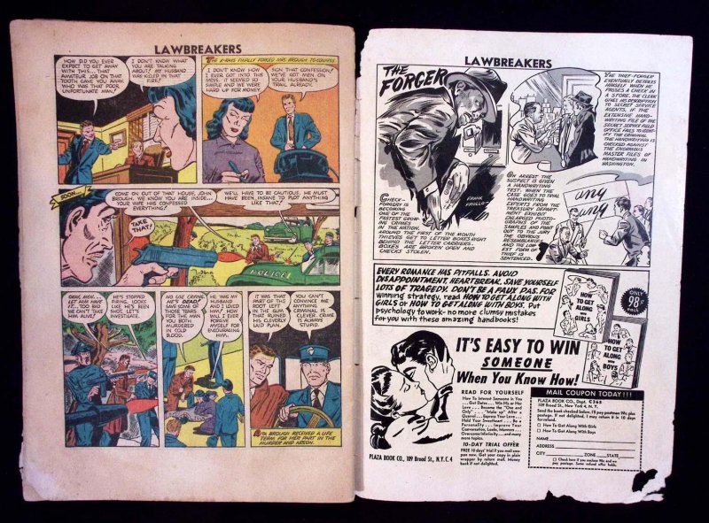 Lawbreakers 8 CHARLTON 1952 Law & Crime Comic Cop Killer Early Dick Giordano Art