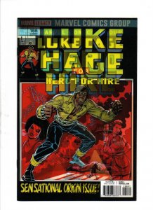 LUKE CAGE #166 (2017) DAVE JOHNSON | LENTICULAR | HOMAGE | TRADE DRESS