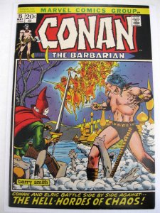 CONAN THE BARBARIAN #15 nm- (9.2)  Signed by ROY THOMAS on Page 1!