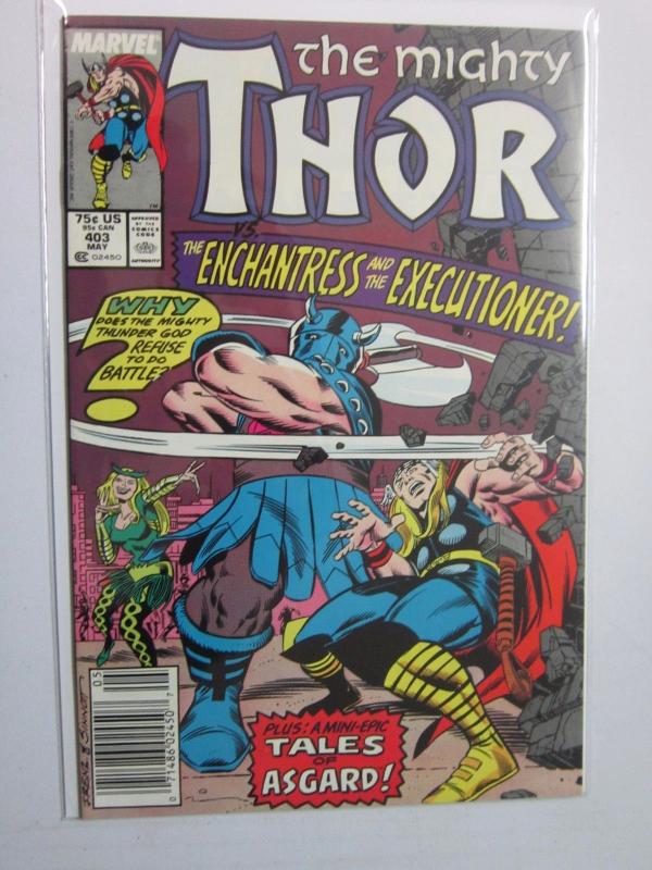 Thor (1962-1996 1st Series Journey Into Mystery) #403 - VF/NM 9.0 - 1989