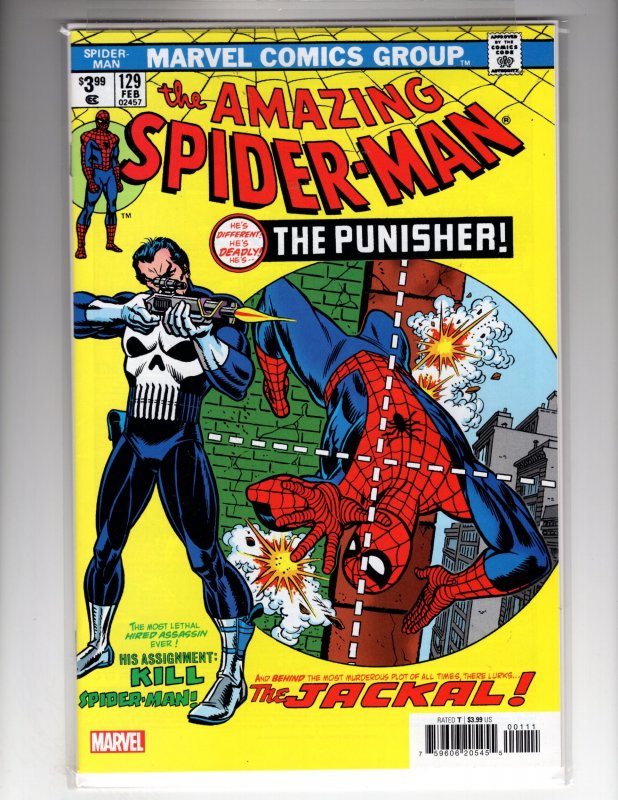 The Amazing Spider-Man #129 (2023) Facsimile 1st App PUNISHER! / ID#NN