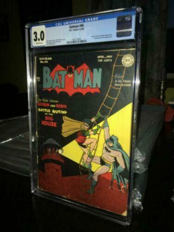 BATMAN #46 CGC 3.0 (GD/VG)- GOLDEN AGE JOKER APP - JEROME WENKER PEDIGREE - RARE