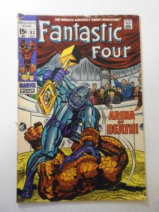 Fantastic Four #93 (1969) VG/FN Condition! 1/2 in spine split