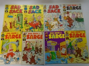 Silver age Harvey Sad Sack lot 52 different issues avg 4.0 VG