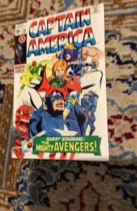 Captain America #116 1969 50% UTAH CERT! NM- Red Skull Cosmic Cube! White Cover