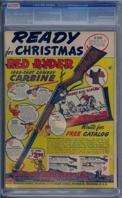 SUPERMAN #14 CGC 5.5 CLASSIC SHIELD COVER GOLDEN AGE COMIC 