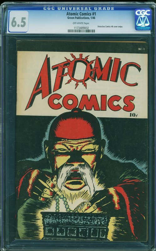 Atomic Comics #1 (Green Publications, 1946) CGC 6.5