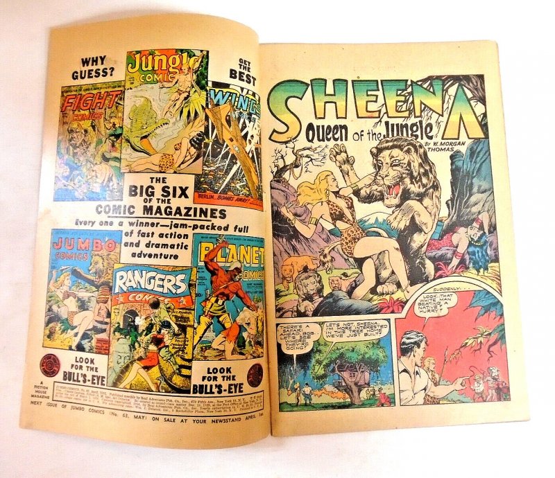 Jumbo Comics (Fiction House) #62fn-