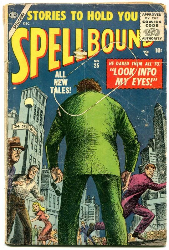 Spellbound #25 1955- Atlas horror- Look Into My Eyes- coupon missing