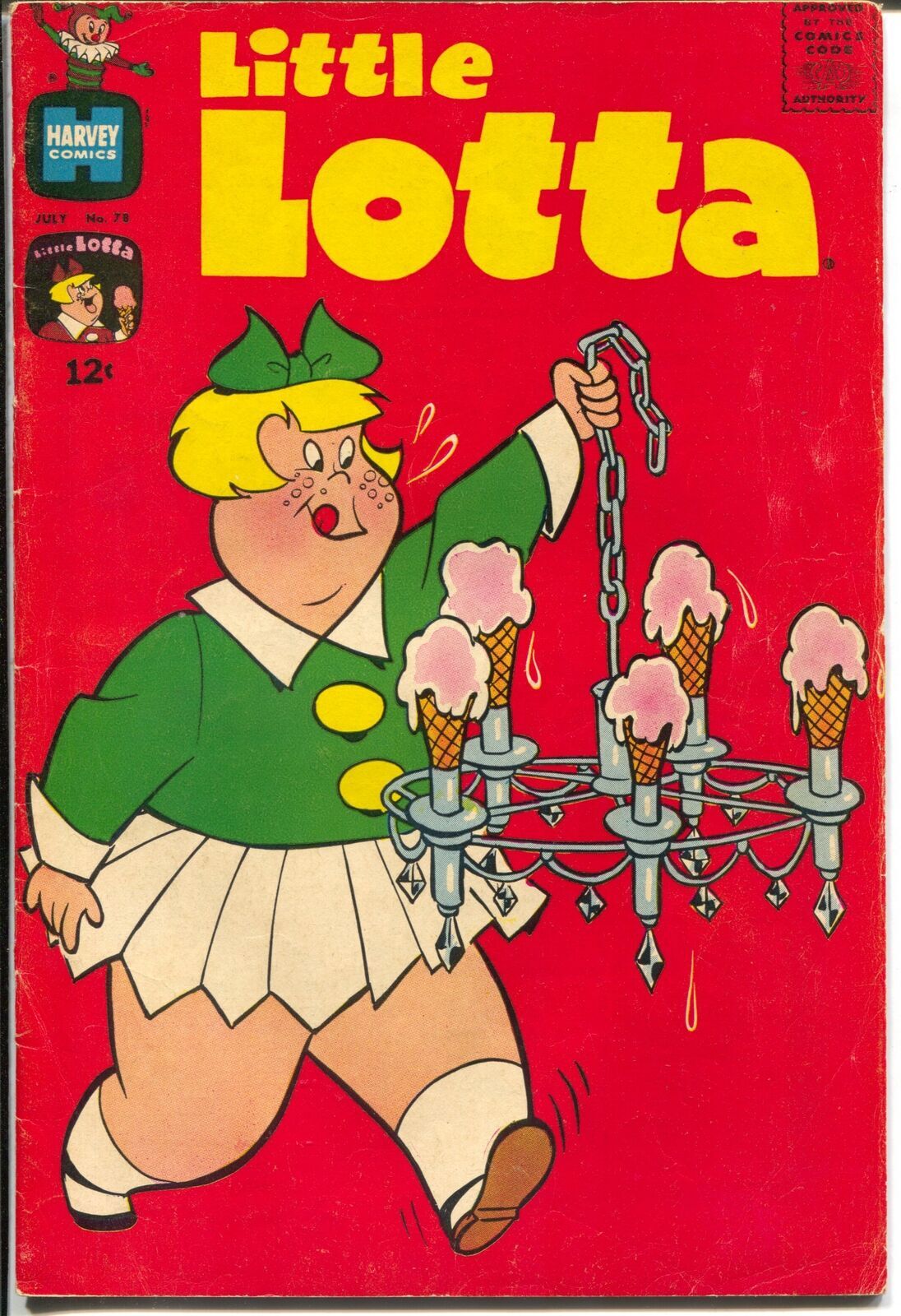 Little Lotta 78 1965Harveyice cream cone coverRichie RichLittle