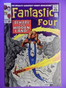 FANTASTIC FOUR # 47 KIRBY NICE COLOR AND NICE PAGES VERY SOLID BOOK OFF WHITE...
