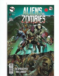 Aliens vs. Zombies #1 in Near Mint  condition. Zenescope comics nw124