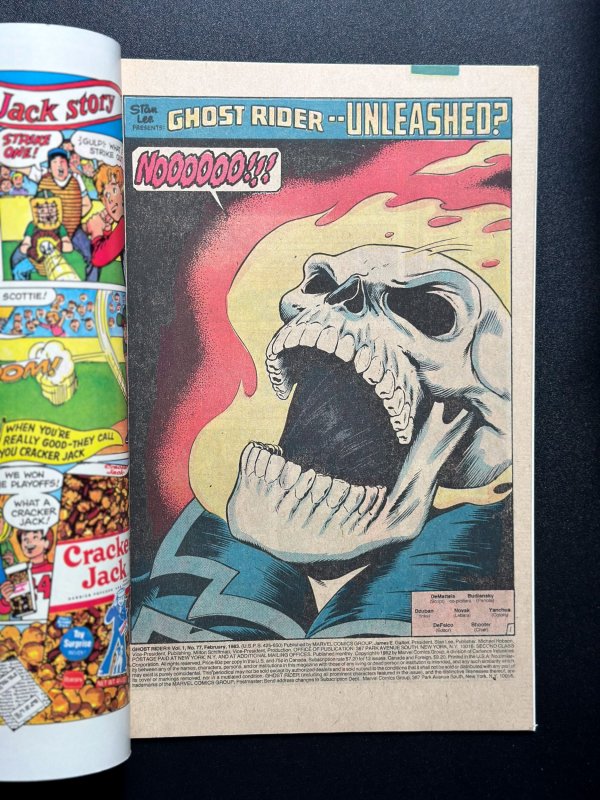 Ghost Rider #77 (1983) - Newstand - Key issue - VF+/NM Origin