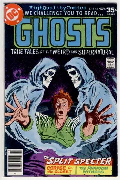 GHOSTS #58, Corpse, Dead,Horror,Supernatural,1971,VF/NM