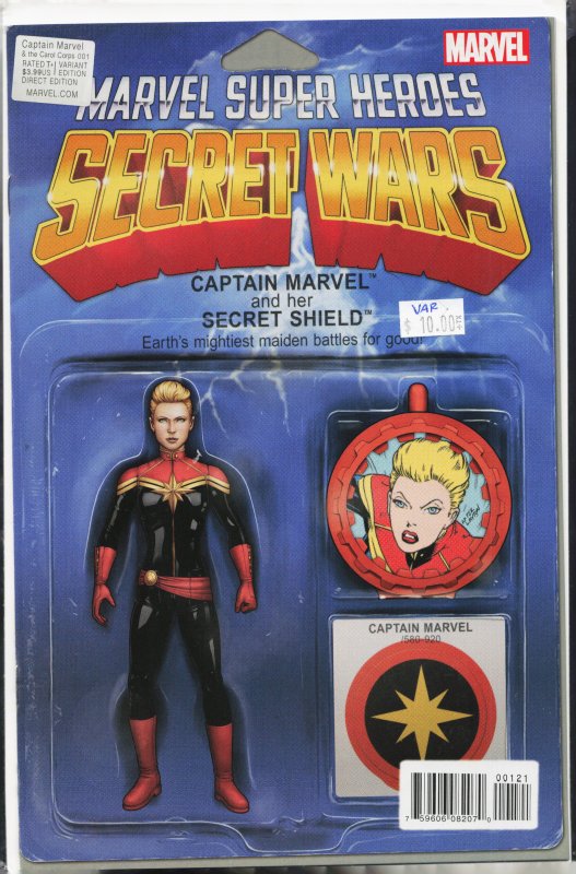 Captain Marvel & The Carol Corps #1 Action Figure Cover (2015)