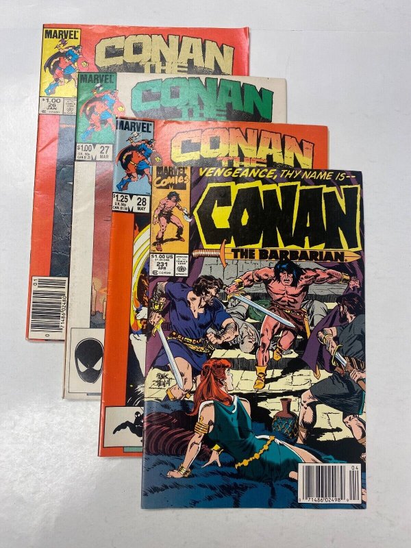 4 MARVEL comic books Conan King #26 27 28 Conan Barbarian #231 35 KM15
