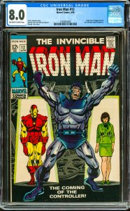 Iron Man #12 (1969) CGC Graded 8.0