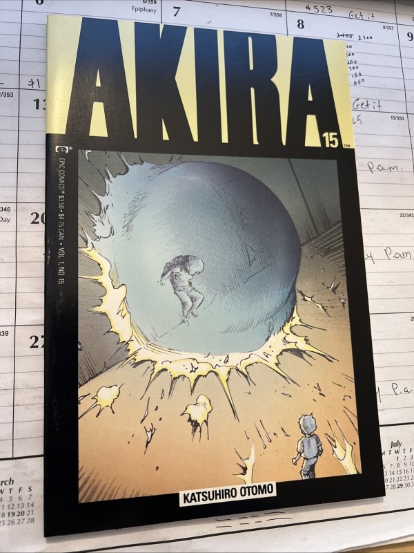 AKIRA # 15 Psychic Duel Katsuhiro Otomo story & Art, Marvel Epic (1990) VF