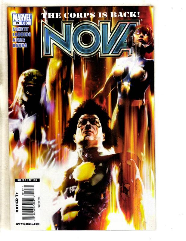 Lot Of 6 Nova Marvel Comic Books 15 16 17 18 19 20 Avengers Thanos Guardians JC1