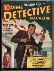 Dime Detective 5/1942--Hardboiled crime pulp-Rare