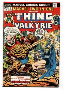 Marvel Two-In-One #7 1975- Valkyrie issue!-Thing-VF-